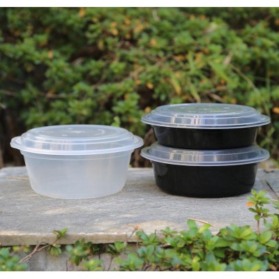 High quality  round disposable plastic PP food container