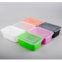 Plastic pp disposable rectangle  food containers